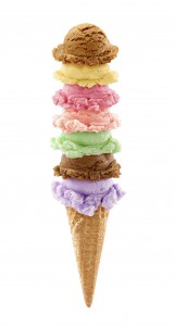7-scoop ice cream cone