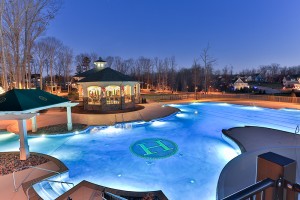 Hallsley Pool and Clubhouse Nightime-web