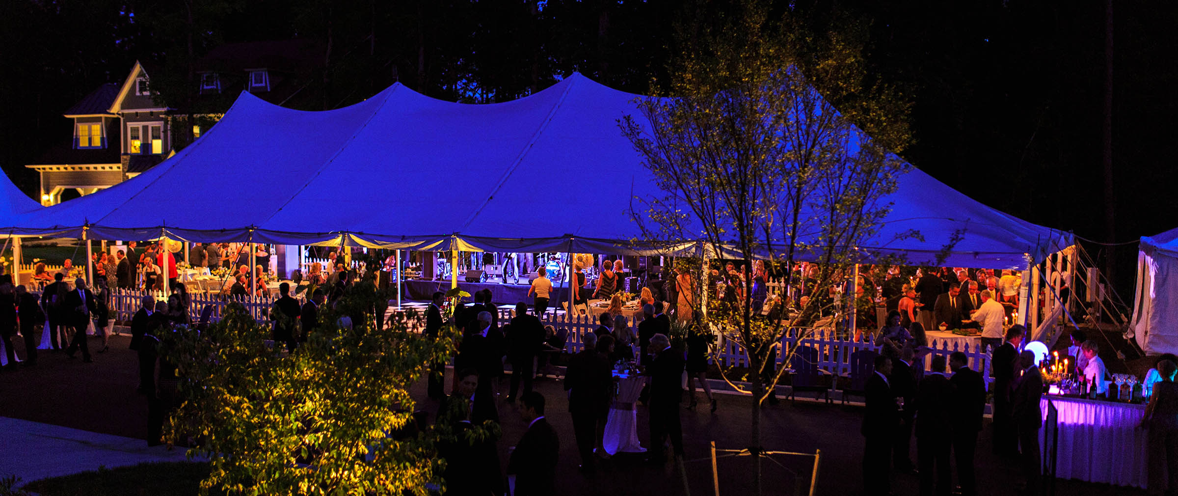 Homearama Gala Big Top Nighttime