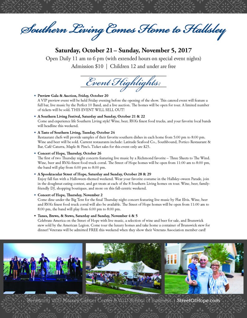 Street Of Hope Event Schedule Page 1