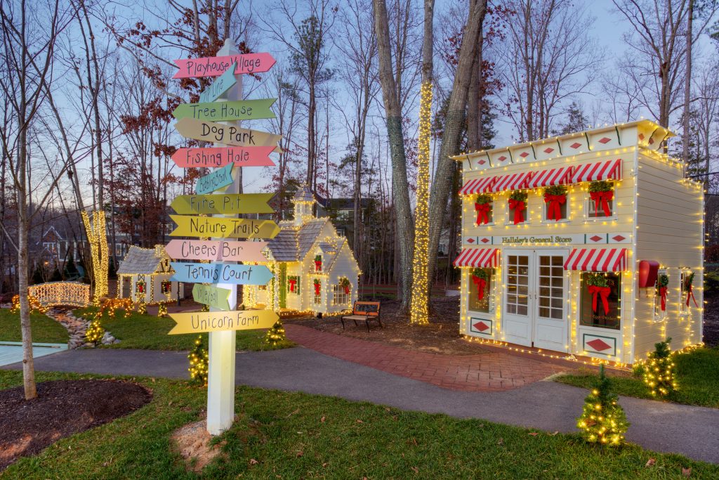 Hallsley Play Park at Night