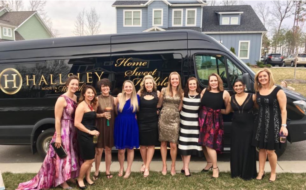 Hallsley Residents with Hallsley Limo