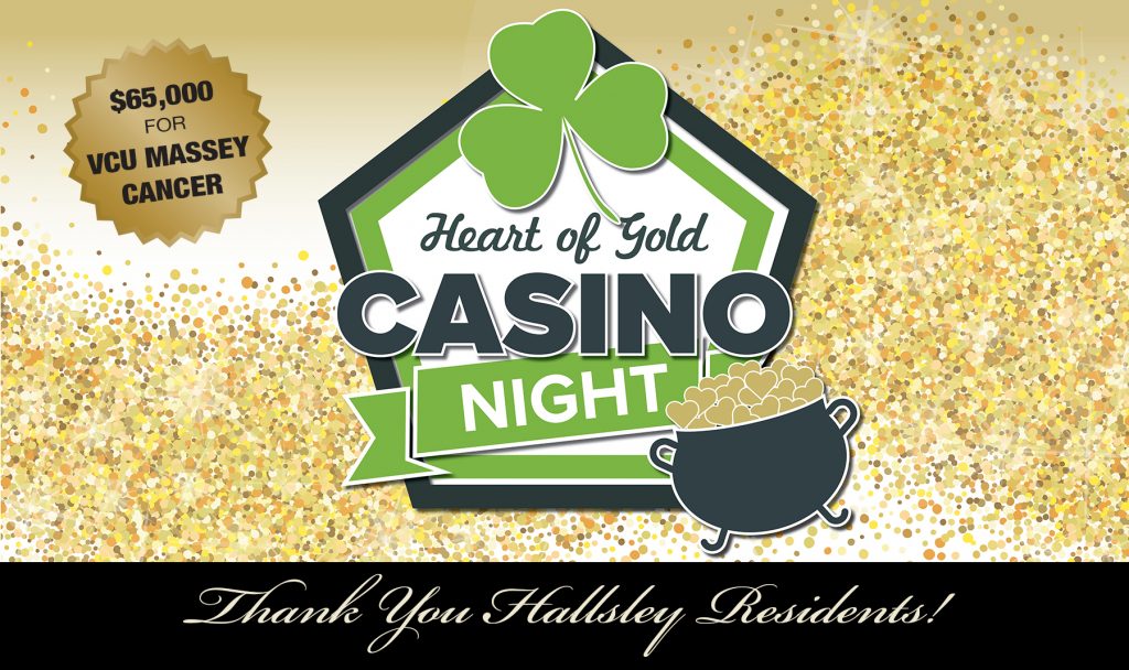 Heart of Gold Casino Night Banner